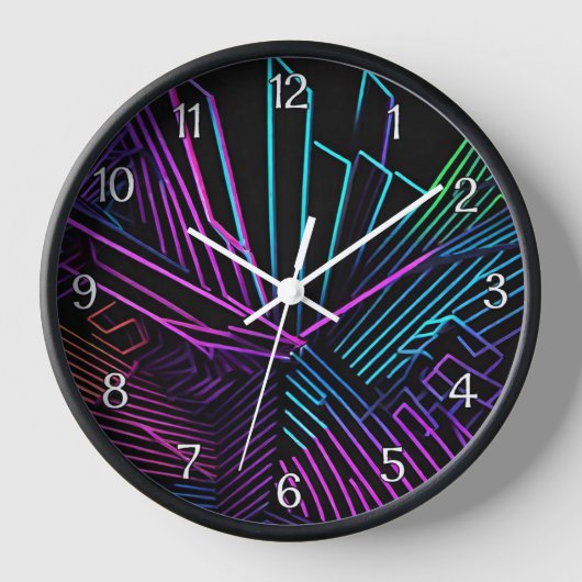 Abstrakte Geometrie Uhr (Vorderseite)