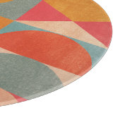 Abstrakte Geometrie: Vintage Papiertextur Schneidebrett (Ecke)