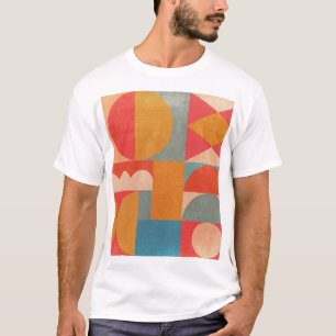 Abstrakte Geometrie: Vintage Papiertextur T-Shirt