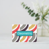 Abstrakte Geometrie Visitenkarte (Stehend Vorderseite)