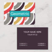 Abstrakte Geometrie Visitenkarte (Vorne/Hinten)