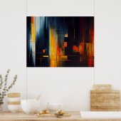 Abstrakte Geometrie von Urban Lights Poster (Küche)