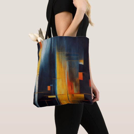 Abstrakte Geometrie von Urban Lights Tasche (Von Nahem)