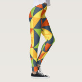 Abstrakte geometrisch farbige Leggings (Rechts)