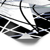 Abstrakte geometrische 3D-Kunst Poster (Ecke)