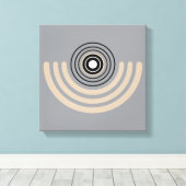 Abstrakte geometrische Arche Leinwanddruck (Insitu (Holzboden))