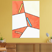 Abstrakte Geometrische Art 10, Bildminimalwert Leinwanddruck (Insitu (Wohnzimmer))