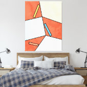Abstrakte Geometrische Art 10, Bildminimalwert Leinwanddruck (Insitu (Schlafzimmer))