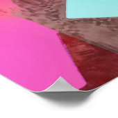 Abstrakte Geometrische Art des Donkey Poster (Ecke)