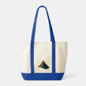 Abstrakte geometrische Berglandschaft Tragetasche (Rückseite)