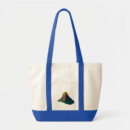 Abstrakte geometrische Berglandschaft Tragetasche (Vorne)