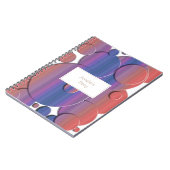 Abstrakte geometrische Beschaffenheit der Kreise Notizblock (Linke Seite)