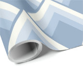 Abstrakte geometrische, blaue und weißliche 2-Pack Geschenkpapier (Rolleneckpunkt)