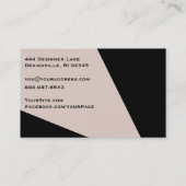 *~* Abstrakte geometrische Blockblüte Visitenkarte (Rückseite)