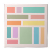 Abstrakte geometrische Blöcke Fliese (Vorderseite)