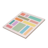 Abstrakte geometrische Blöcke Fliese (Seite)