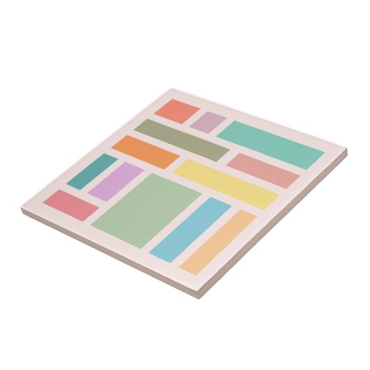 Abstrakte geometrische Blöcke Fliese (Seite)