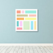 Abstrakte geometrische Blöcke Leinwanddruck (Insitu (Holzboden))