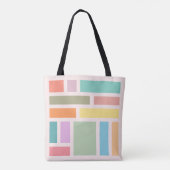 Abstrakte geometrische Blöcke Tasche (Rückseite)