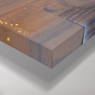 Abstrakte geometrische Blume Art - Texturierte Acr Leinwanddruck