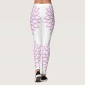 Abstrakte geometrische Blume Leggings (Rückseite)