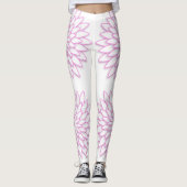 Abstrakte geometrische Blume Leggings (Vorderseite)