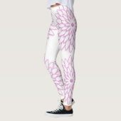 Abstrakte geometrische Blume Leggings (Links)