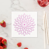 Abstrakte geometrische Blume. Serviette (Beispiel)