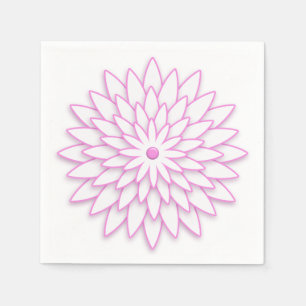 Abstrakte geometrische Blume Serviette