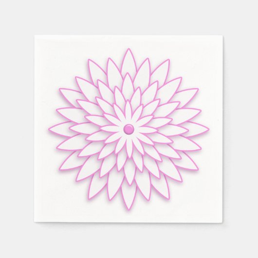 Abstrakte geometrische Blume. Serviette (Vorderseite)