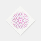 Abstrakte geometrische Blume. Serviette (Ecke)