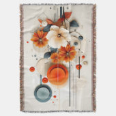 Abstrakte geometrische Blumenmuster Decke (Vorderseite Vertikal)