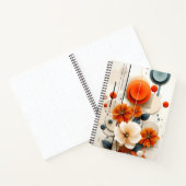 Abstrakte geometrische Blumenmuster Notizblock (Innenseite)