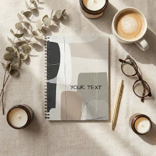 Abstrakte geometrische Boho-Moderne Notizblock