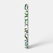 Abstrakte geometrische botanische Grüntöne Samsung Galaxy Hülle (Linke Seite)