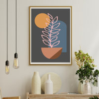 Abstrakte geometrische botanische Kunst der Erde i