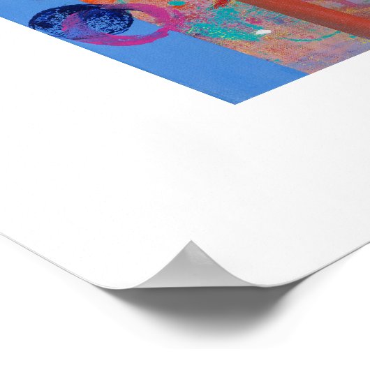 Abstrakte geometrische Collage Poster (Ecke)