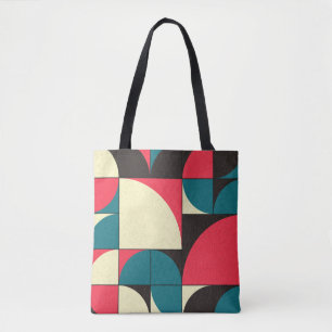 Abstrakte geometrische, computergenerierte Kunstil Tasche