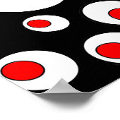 Abstrakte geometrische Coole Kreise Poster (Ecke)