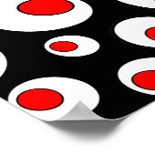 Abstrakte geometrische Coole Kreise Poster (Ecke)