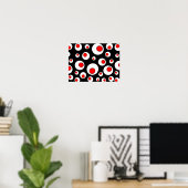 Abstrakte geometrische Coole Kreise Poster (Heimbüro)