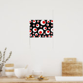 Abstrakte geometrische Coole Kreise Poster (Küche)