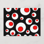 Abstrakte geometrische Coole Kreise Postkarte (Vorderseite)