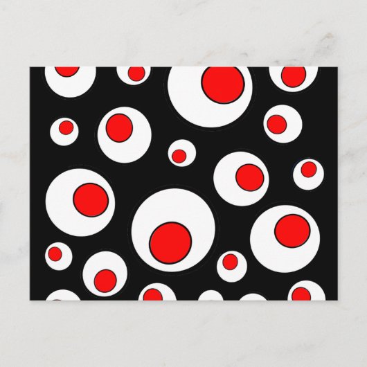 Abstrakte geometrische Coole Kreise Postkarte (Vorderseite)