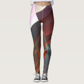 Abstrakte geometrische Dekoration Leggings (Vorderseite)