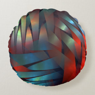 Abstrakte geometrische Dekoration Rundes Kissen