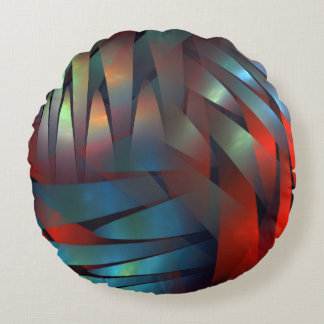 Abstrakte geometrische Dekoration Rundes Kissen