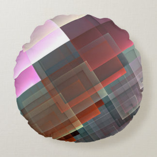Abstrakte geometrische Dekoration Rundes Kissen