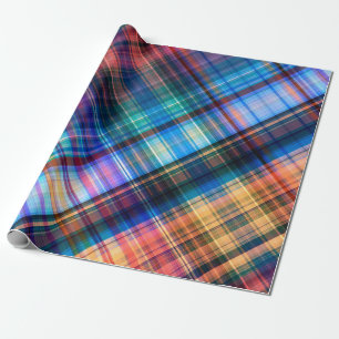 abstrakte geometrische diagonale Regenbogenmusterk Geschenkpapier