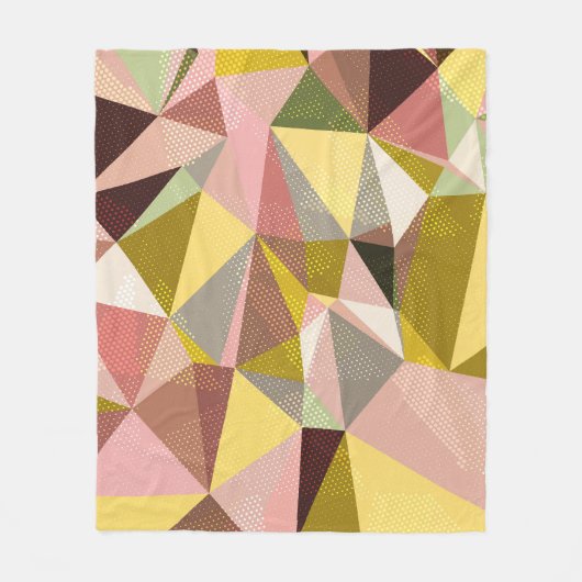 Abstrakte Geometrische Dreiecke. Fleecedecke (Vorderseite)